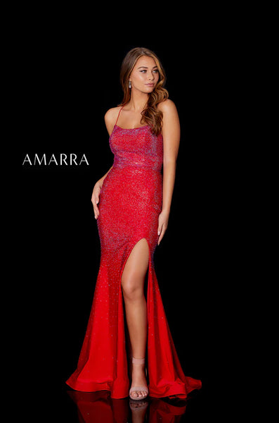 Serene Hill Red High Split Sexy Evening Gowns 2021 A-Line One shoulder  Simple Formal Dress Design LA71114 – SERENE HILL
