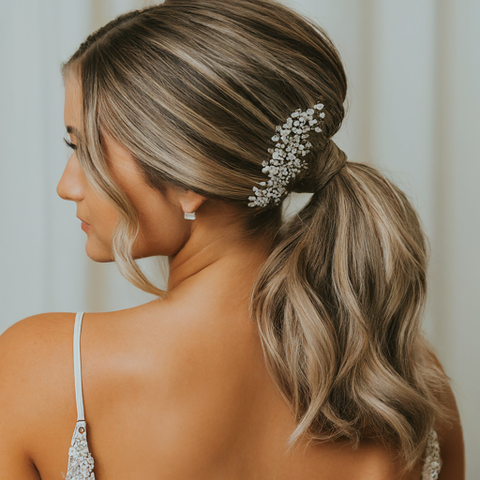 Low Ponytail Hairstyle for Prom