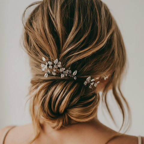 Messy Bun With A Fancy Look