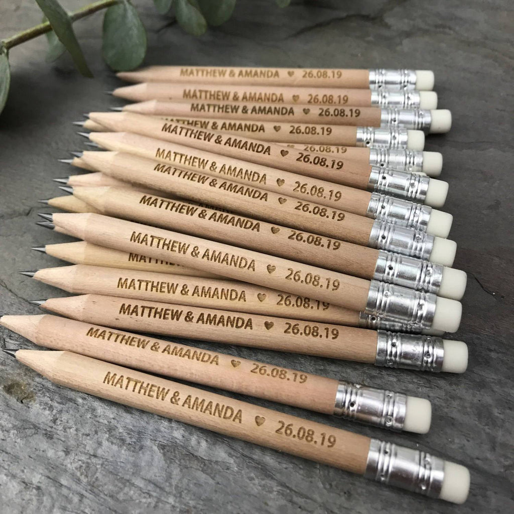 Pencils Us In Save The Date Wedding Invitation