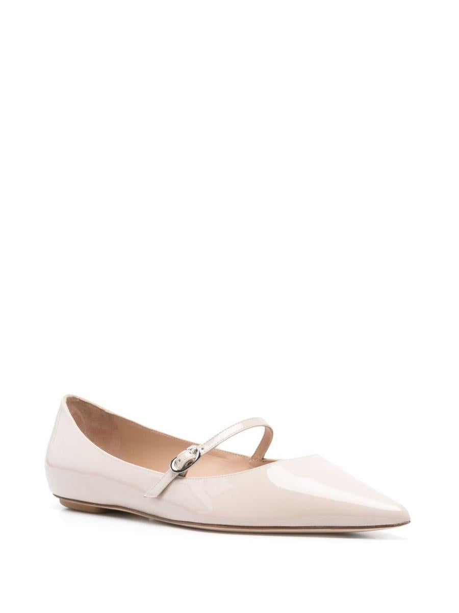 Stuart Weitzman Emilia Ballet Flats In White