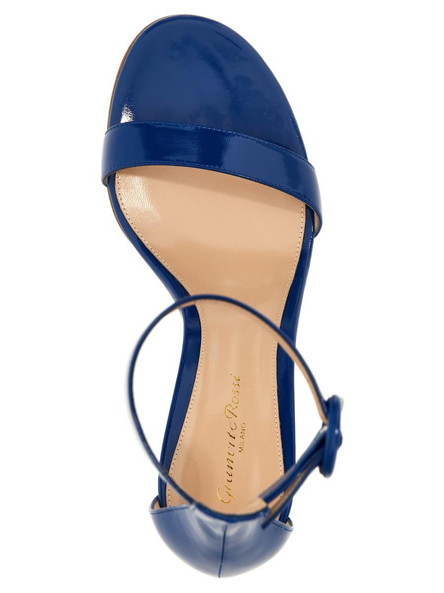 Gianvito Rossi 105mm Portofino Denim Sandals