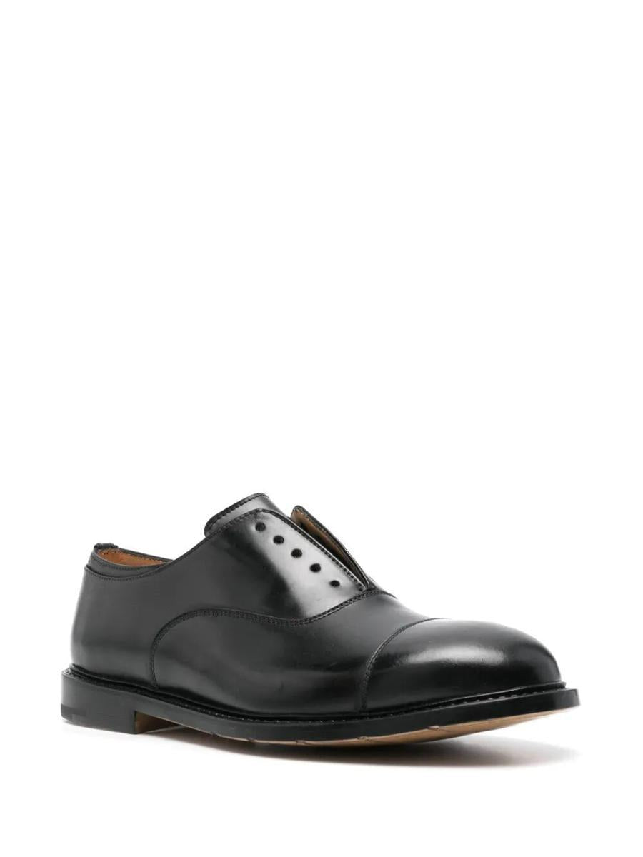 Premiata Lace-up Leather Derby Shoes In Black