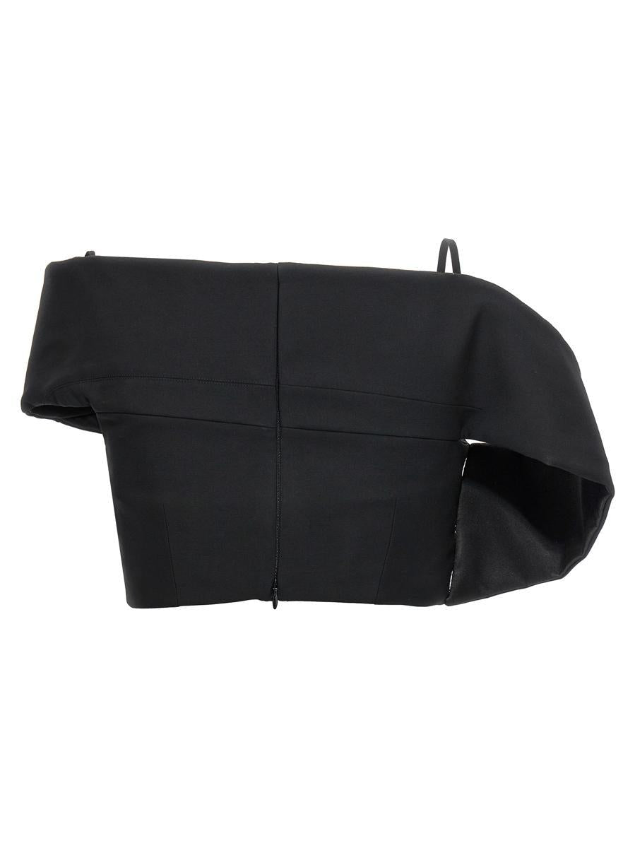 Alexander Mcqueen Deconstructed Asymmetric Crop Top