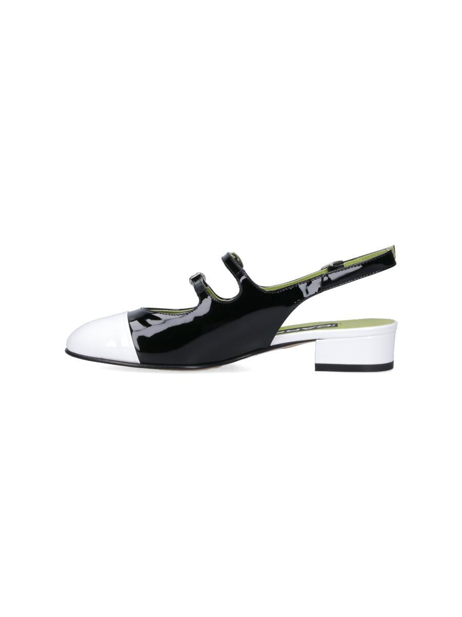 Carel Paris Patent Leather Mary Jane Pumps With Double Buckle In Black
