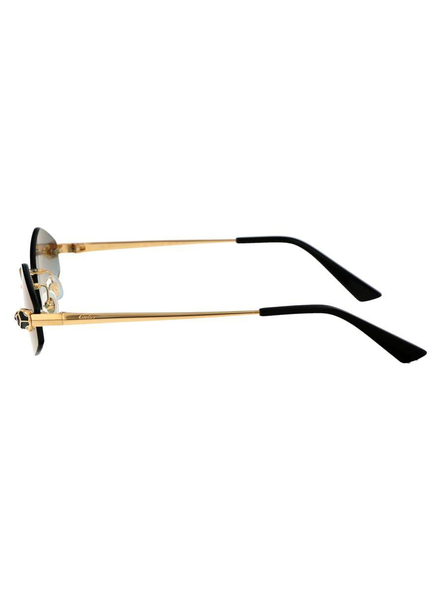 Cartier Ct0433s 003 Sunglasses In Green