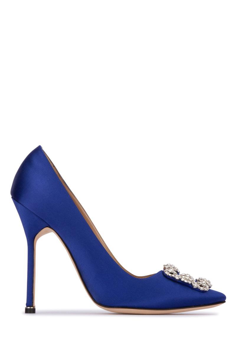 Manolo Blahnik Hangisi Crystal-embellished 120mm Pumps