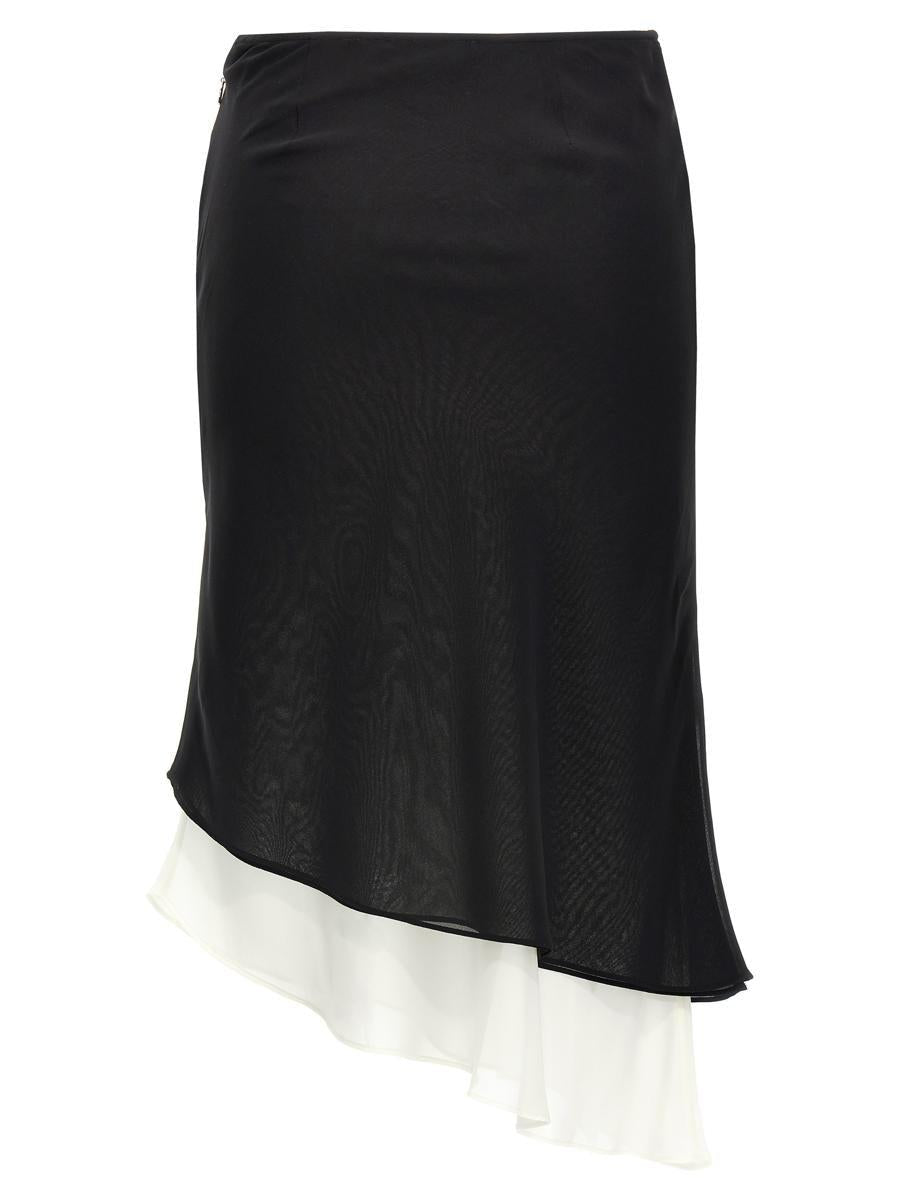Rotate Birger Christensen Layered Asymmetric Hem Skirt
