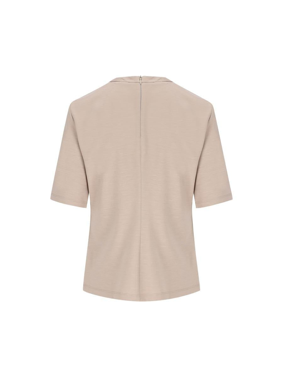 Max Mara T-shirt And Polo Shirt In Beige