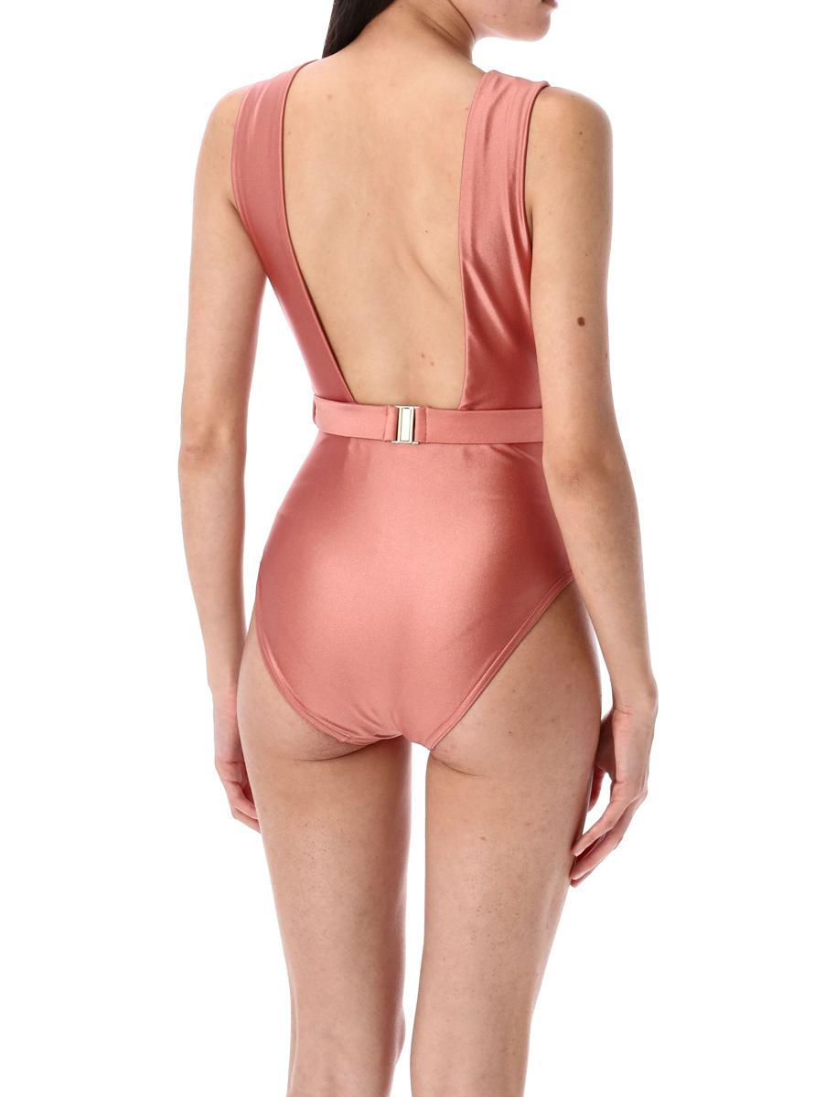 Zimmermann Lucky Plunge Flower One Piece