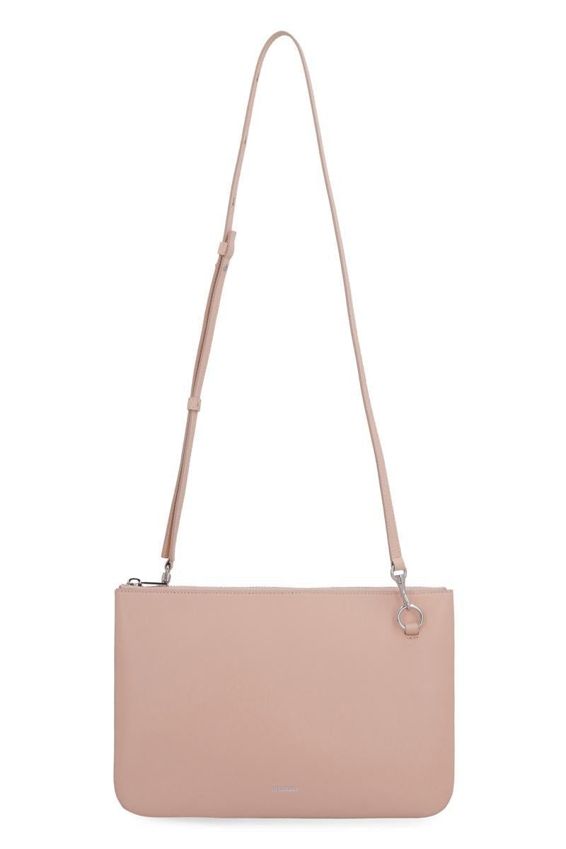 Jil Sander Leather Clutch With Removable Strap
