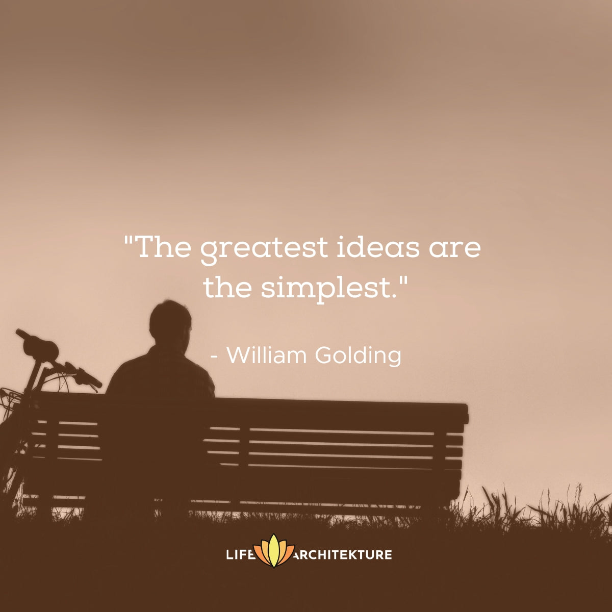 The greatest ideas are the simplest William Golding Silence Quotes