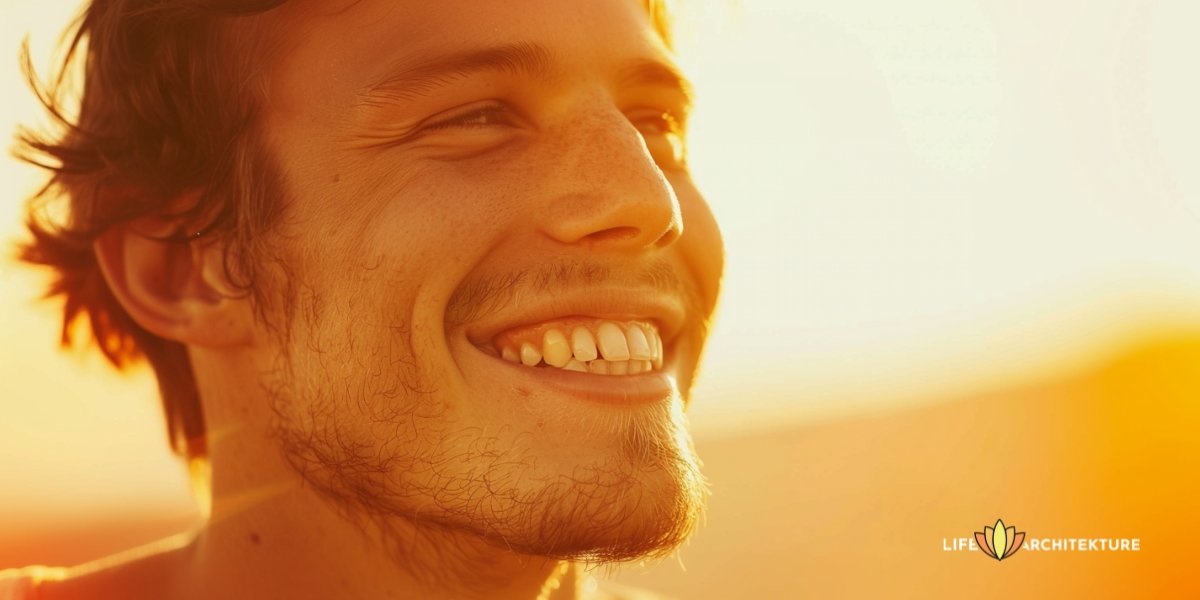 Un hombre sonriente con una sonrisa única como nadie