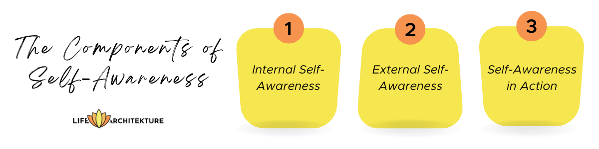 infographic related to the components of self awareness