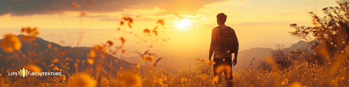 a guy expressing gratitude to the universe for the good things