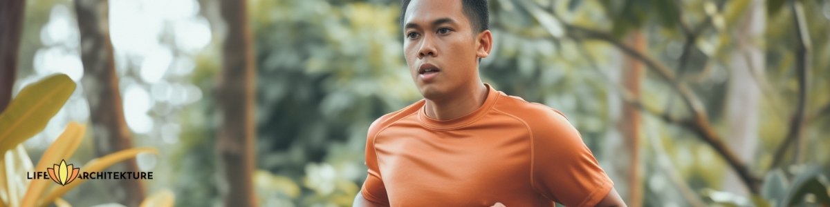 man doing short runs practicing for marathon, focusing on long term success