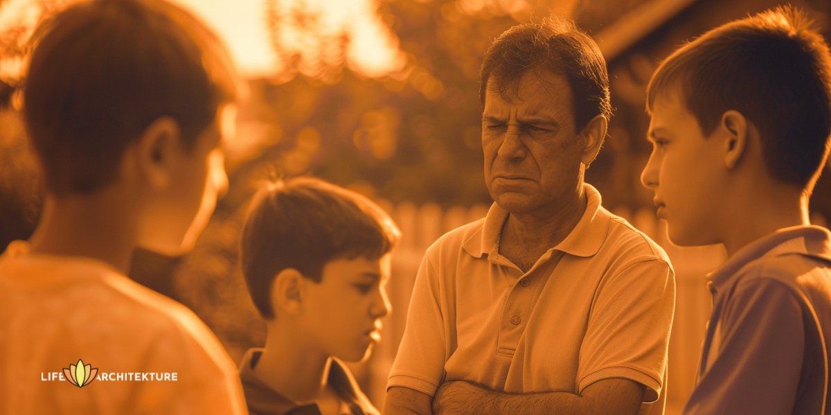 Father embarrassing his son publicly in front of all his friends