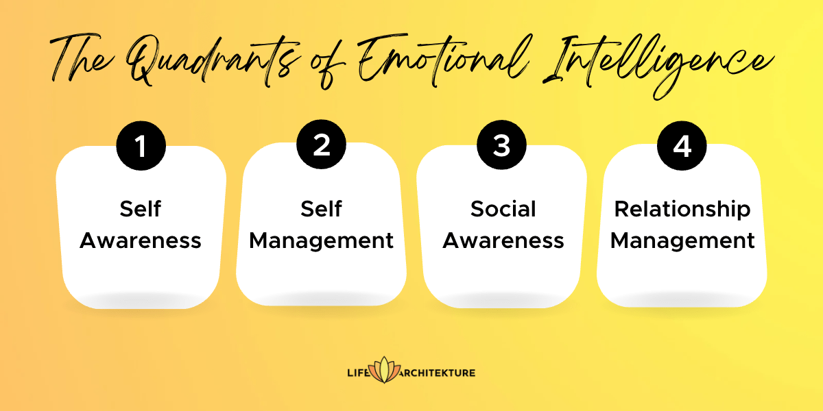 infographic related to the four quadrants of emotional intelligence