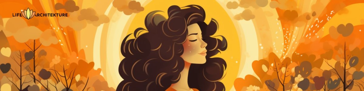Vector illustration of a girl going through changes and transition in her life