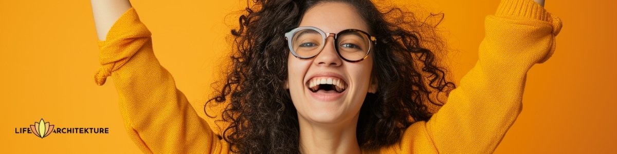 woman celebrating small progress