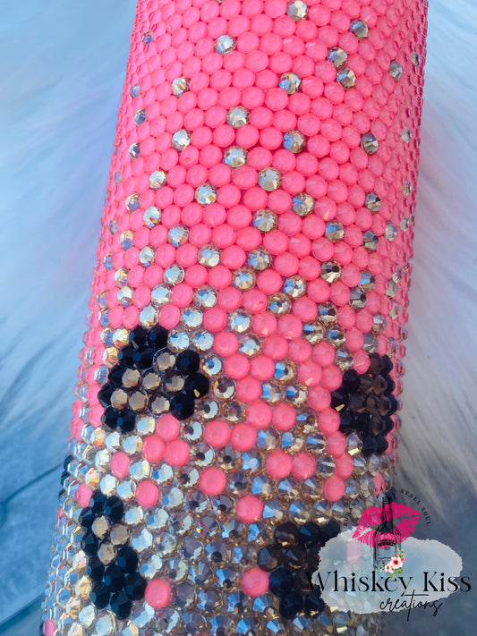 Three Color Ombre Pink and Black Rhinestone Filled Tumblerrhinestone Lid  Reverse Rhinestones -  Norway