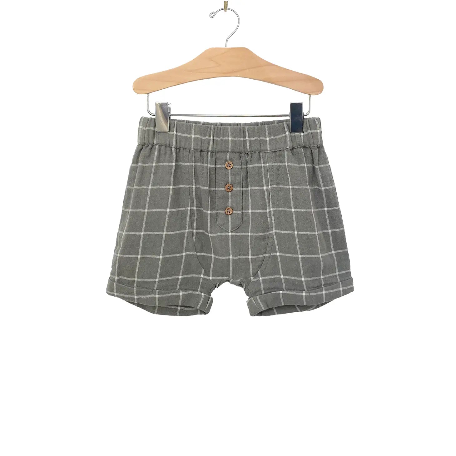 Sage Green Windowpane Short