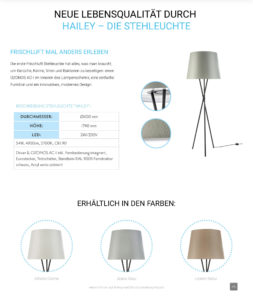 OZONOS piercinglamp "HAILEY" - Technische gegevens