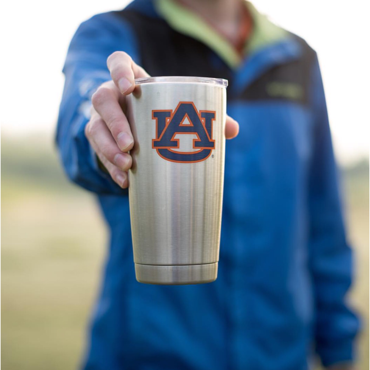 Aub | Auburn Yeti 20oz White Powder Coated Rambler | Alumni Hall