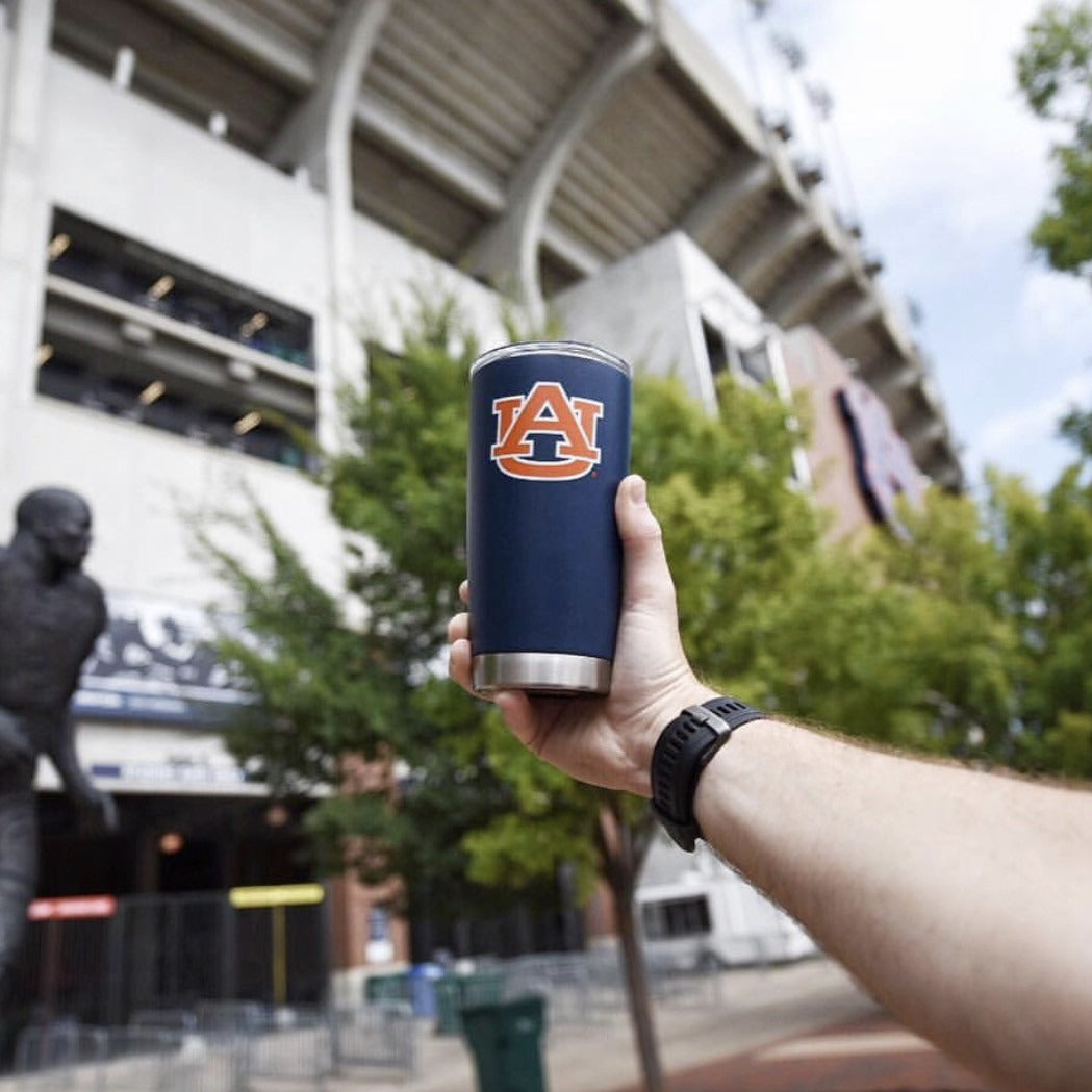 AUB, Auburn Yeti Powder Coated Navy 20oz Tumbler