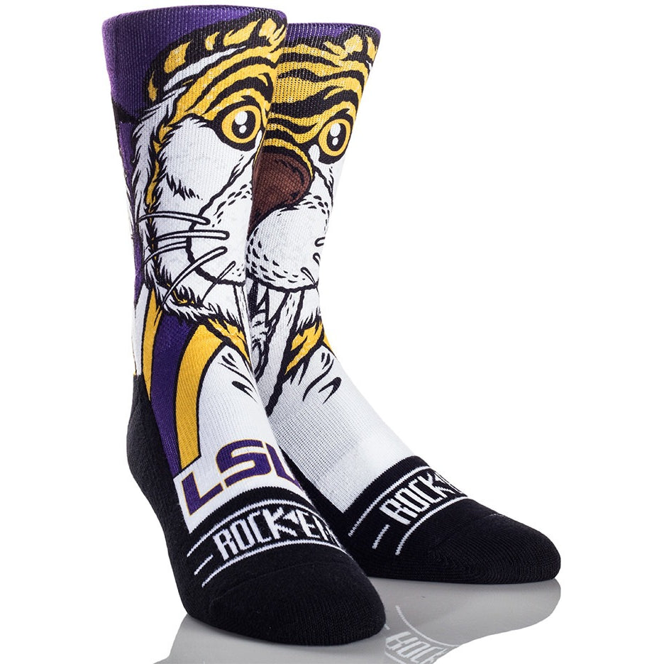 LSU Tiger Stripe socks - 365 Gameday