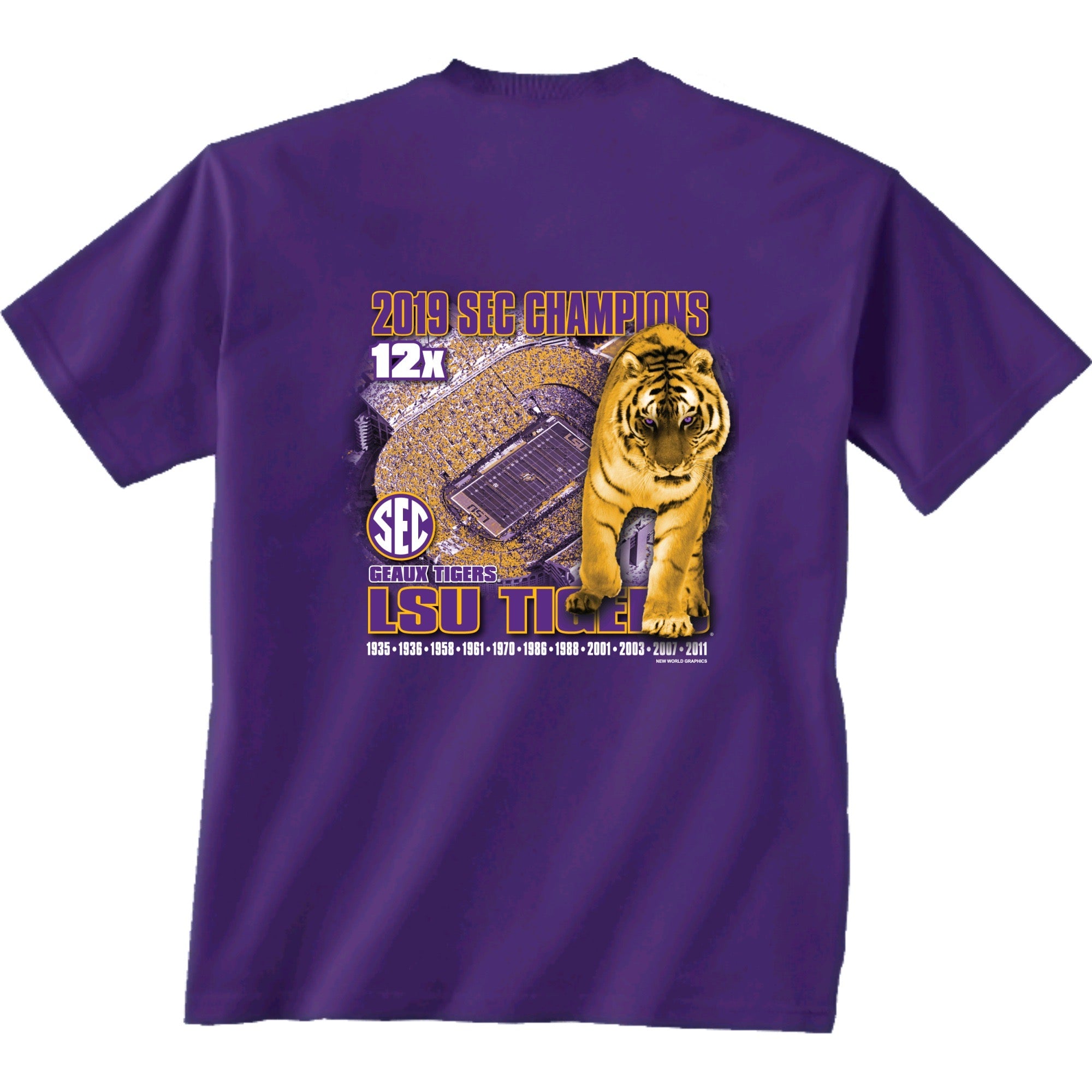 LSU 2019 SEC CHAMPIONS! *Official TShirt 365 Gameday