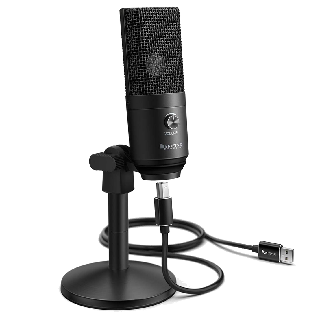 AmpliGame- A6V USB Gaming Microphone (Black) – Fifine Microphone India