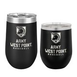 Army West Point Baseball Stemless Wine Goblets