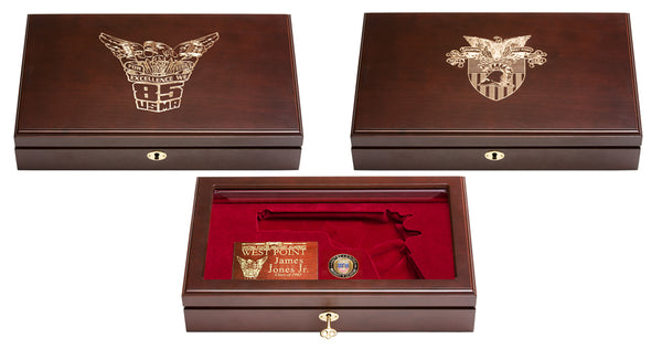 West Point Class of 1985 Commemorative Pistol Case Display