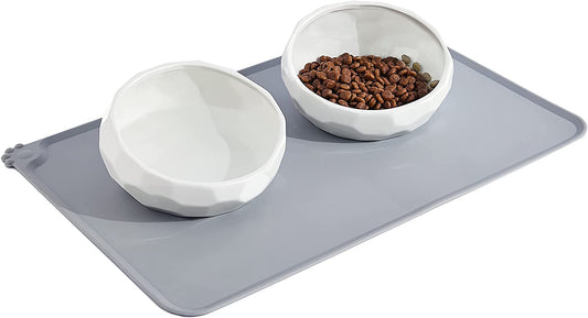 Neater Pets Slow Feeder | 6 Cup Large Gunmetal Grey 7.5 height