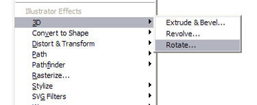 Rotate, Revolve and Warp in Illustrator