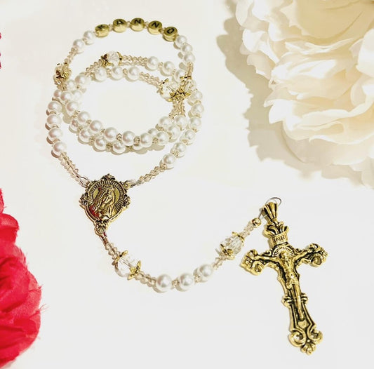 Rosary of Love - Swarovski Crystal Pearls - Catholic Gifts – My