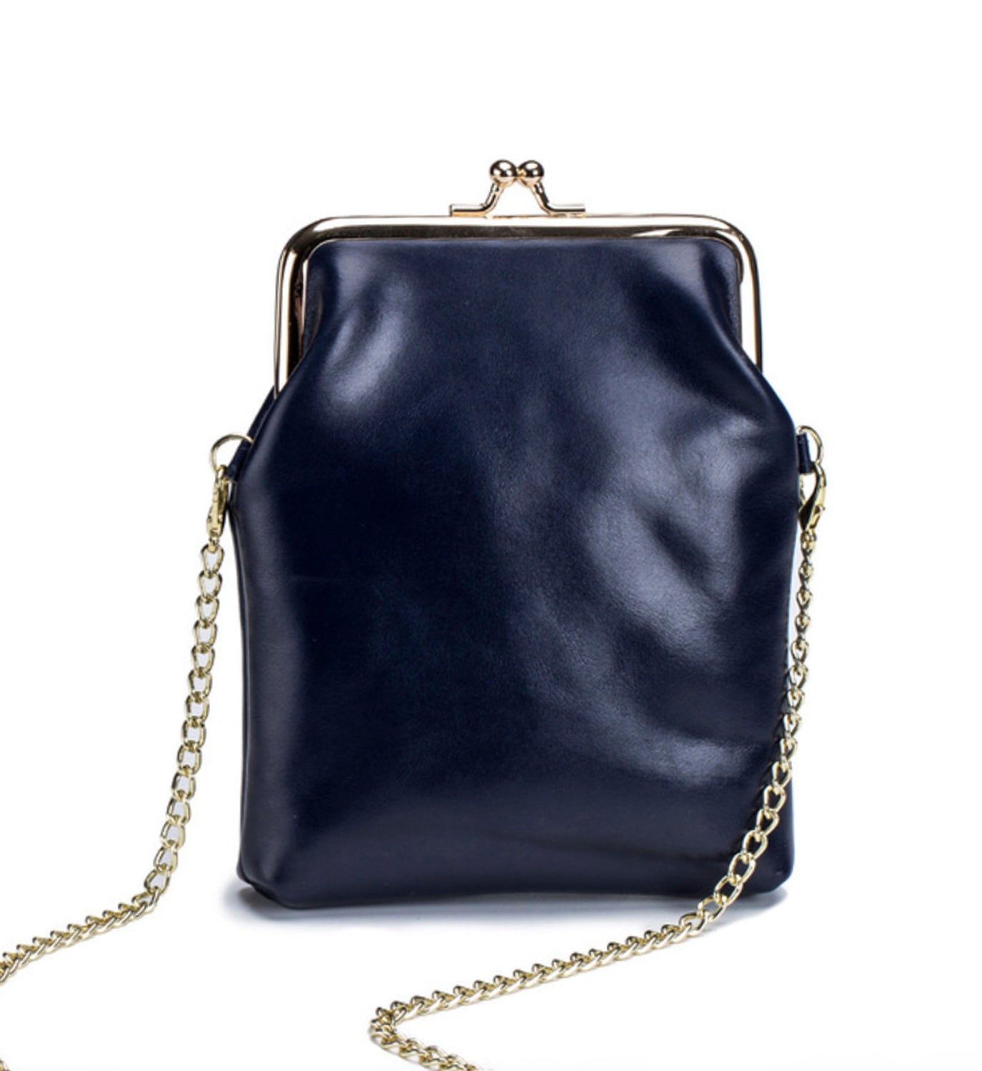 kiss leather crossbody bag