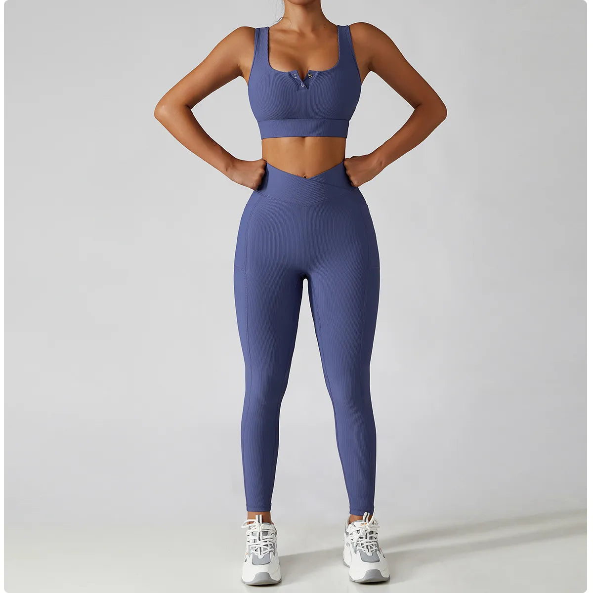 Grey Supreme Seamless Leggings - ActiveOne