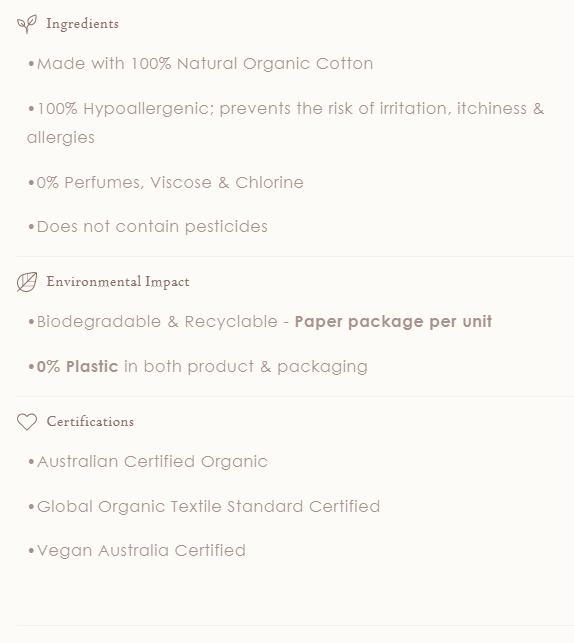 Mini Organic Cotton Tampons – Femmé Organic