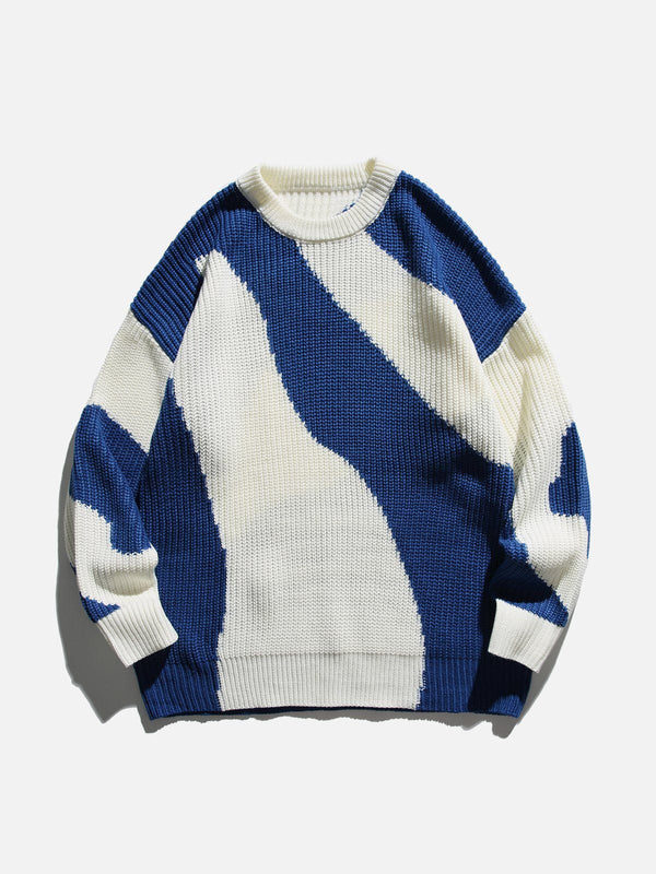 TALISHKO™ - Plain Plaid Jacquard Knit Sweater
