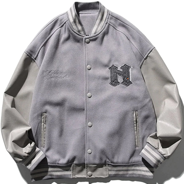 TALISHKO™ - Star Embroidery Varsity Jacket