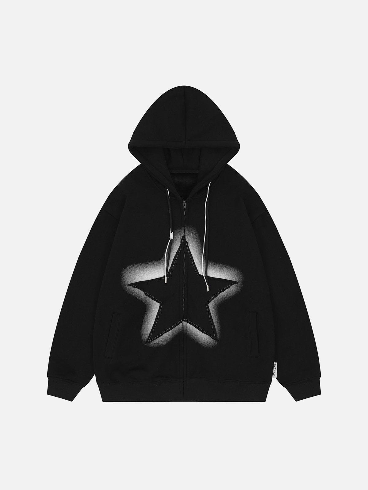 TALISHKO - Star Print Hoodie 