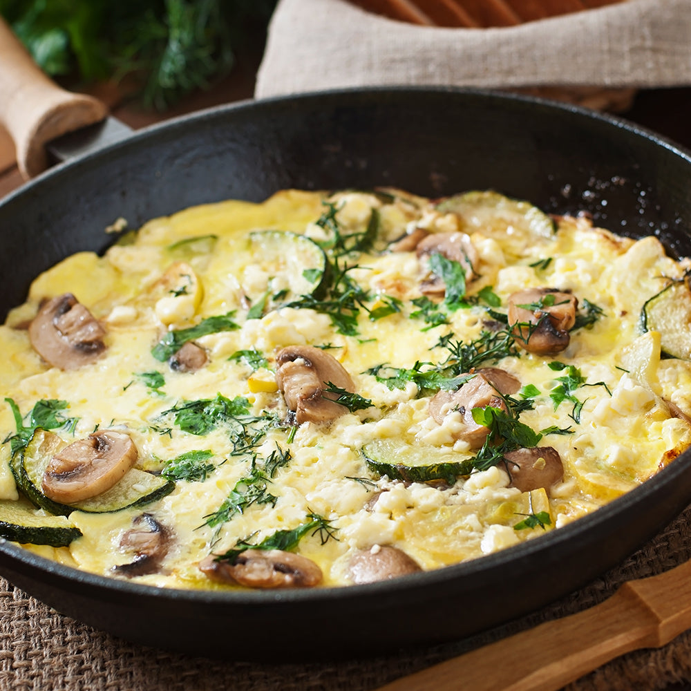 Spinach & Mushroom Scrambled Eggs