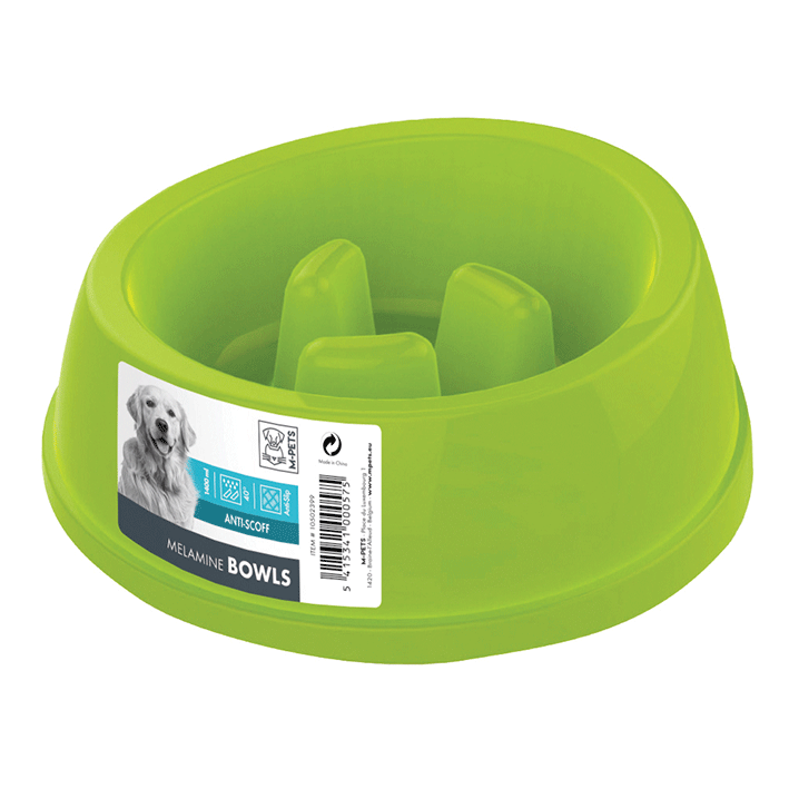 MPets AntiScoff Melamine Bowl Pet Plus