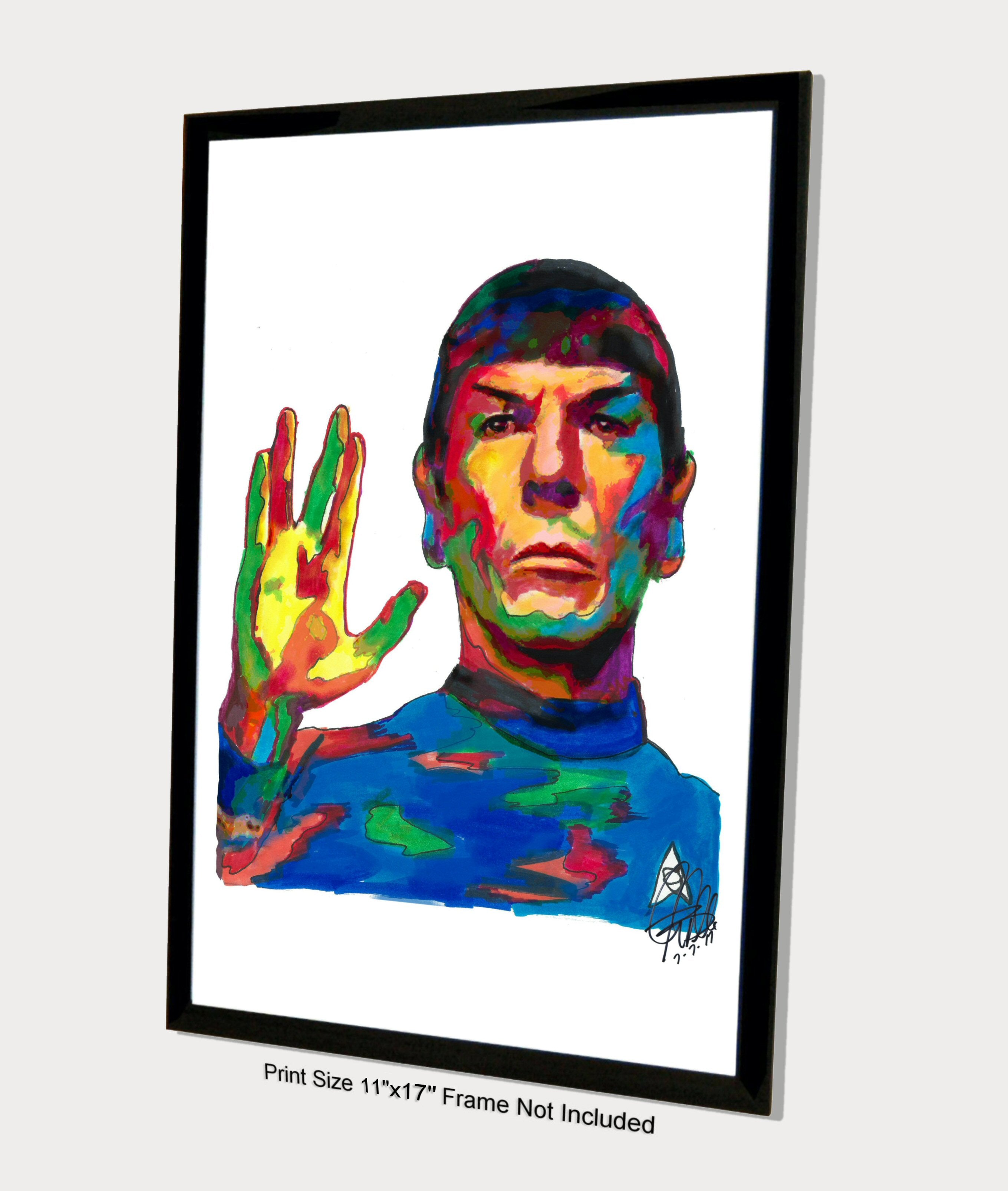 Spock Leonard Nimoy Star Trek Vulcan Poster Print Wall Art 11x17