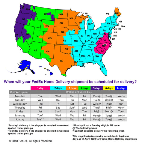 FedEx Ground Transit Map