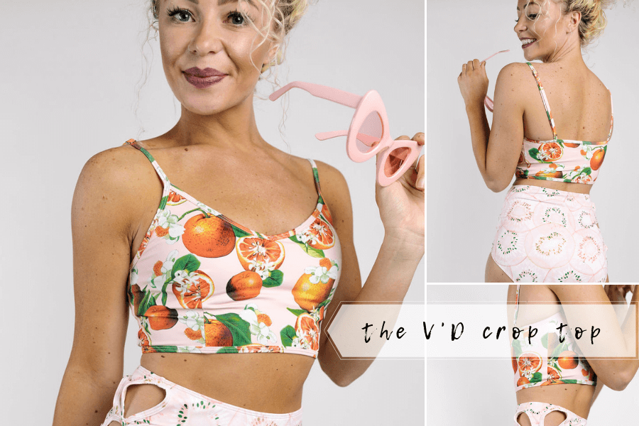 kortni Jeane V-D crop top