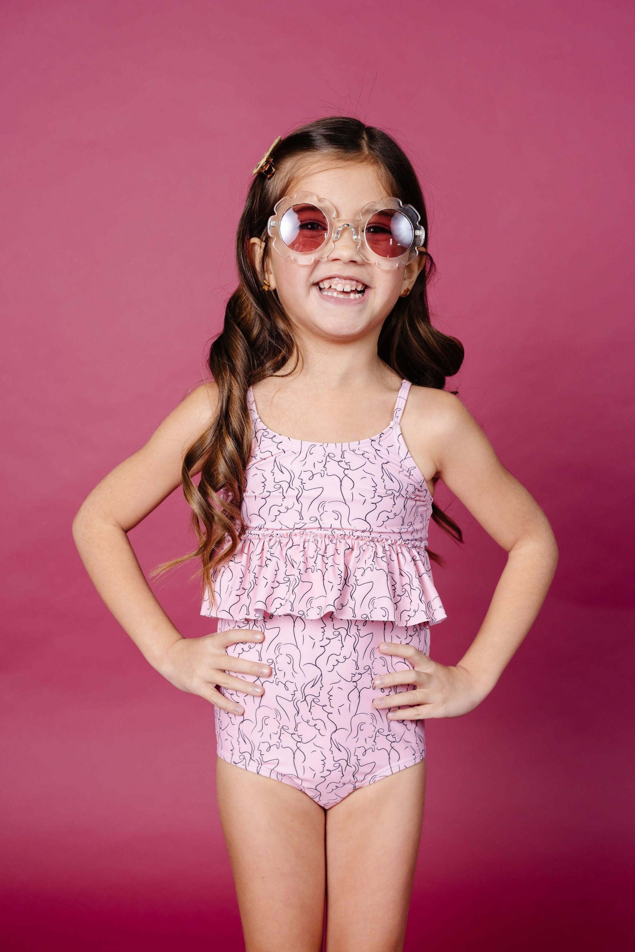 Kortni Jeane Swimwear High-Waisted Bottoms Pink – Modern Natural Baby