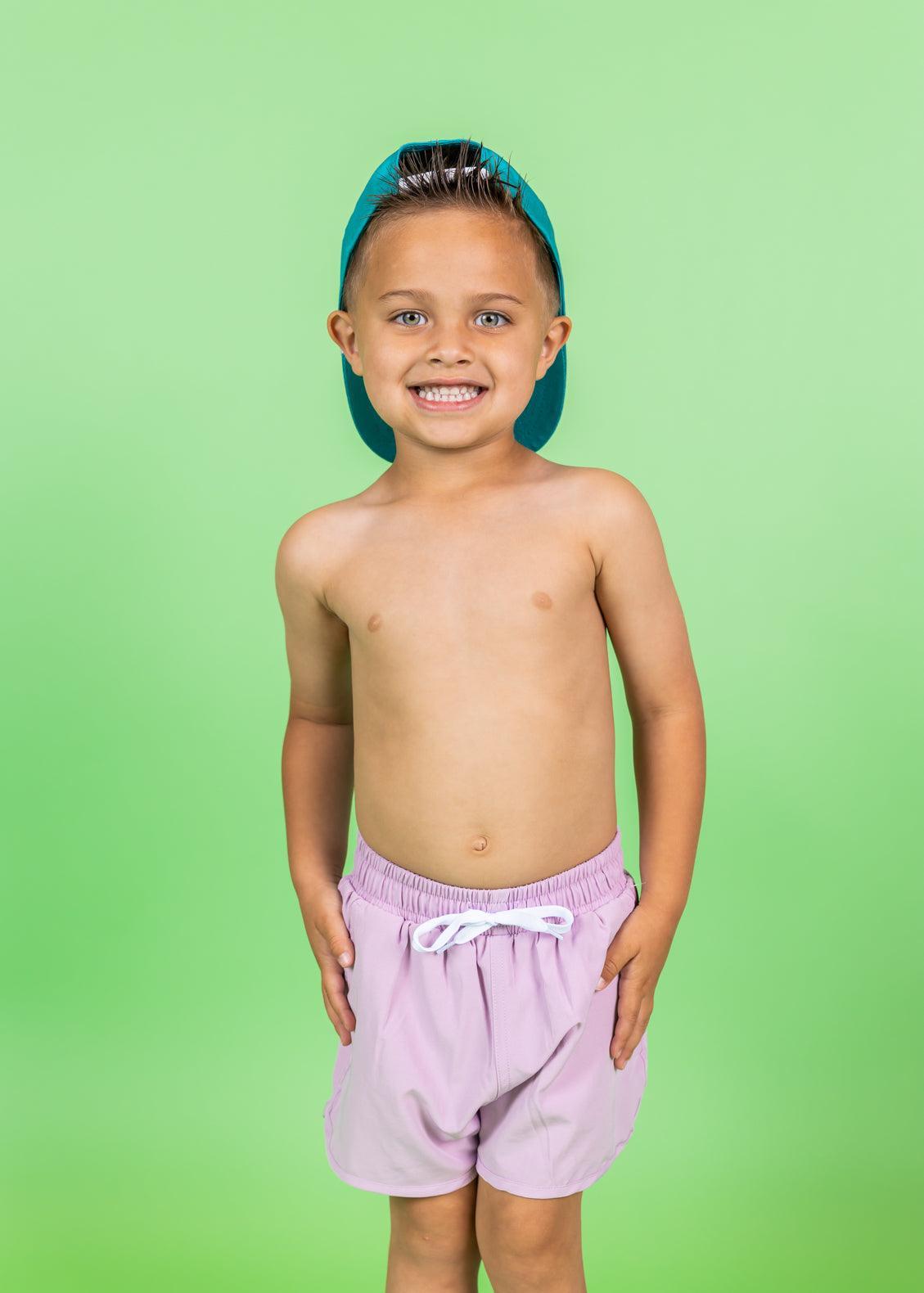 Boys Retro Swim Shorts, Kortni Jeane 🦄